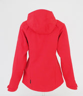 Womens Jack Wolfskin Powder Mountain Softshell 1306291 Red Fire Zip Up Jacket